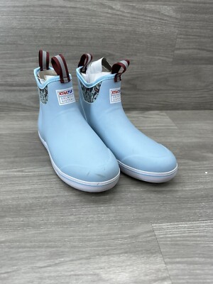 Xtratuf Women's 6 Inch Salmon Sisters Ankle Deck Boot Light Blue