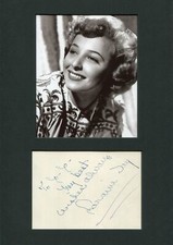 ACTRESS Laraine Day autograph, signed album page mounted