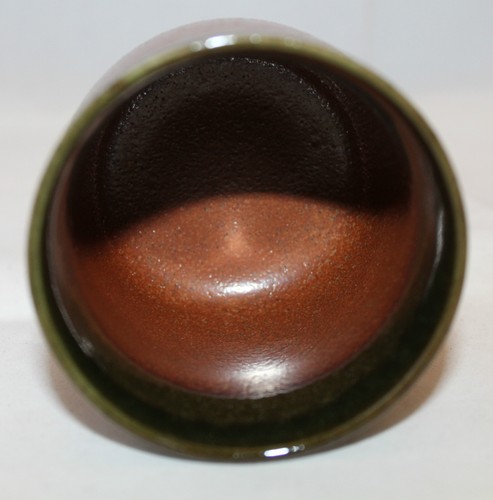 Japanese Yunomi Two Tone Brown dark Brown Simple Tea Cup No Marking 7cm 2 3/4" - Imagen 7 de 9