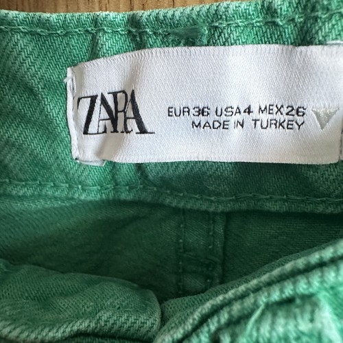 Women’s Zara Green Cutoff Jeans - Picture 7 of 13