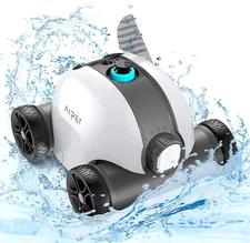 AIPER Cordless Robotic Pool Cleaner, Pool Vacuum with Upgraded Dual-Drive Motors