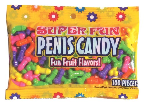 SUPER FUN PENIS SHAPED CANDY NOVELTY GAG GIFT PARTY FRUIT FLAVORED 200 PIECES - Picture 3 of 6