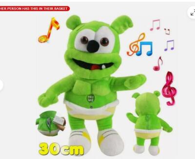 Singing I AM A GUMMY BEAR Musical Gummibar Soft Plush Doll Toy Kids Xmas Gift DE