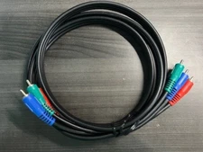6FT - 3 RCA Component Cable Video RGB YPbPr RCA Cord Coaxial RG56/U HDTV DVD VCR