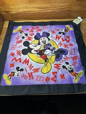 NOS Disney’s Mickey Loves Minnie Mouse Handkerchief Bandana Woronowicz USA Md