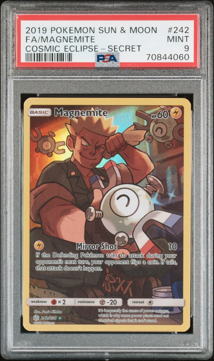 Pokemon Cosmic Eclipse Magnemite 242/236 Alternative Art Alt Holo
