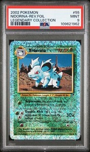 2002 Pokemon Legendary Collection Reverse Foil Nidorina #55 PSA 9 Mint