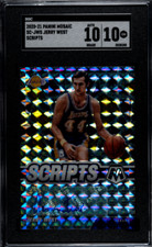 2020-21 Panini Mosaic Scripts Prizm Jerry West SC-JWS Auto Lakers SGC 10/10 QTY