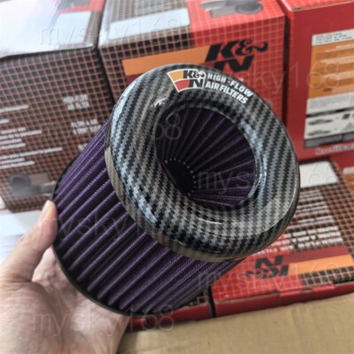 K&N Carbon color Cold Air Filter High Flow Performance Racing Sport -3inch