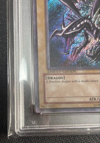PSA 9 YU-GI-OH! RED-EYES BLACK DRAGON PROMO BPT-COLLECTOR'S TINS #005 2002 FS - Picture 7 of 12