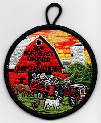 2020 Camp Card Achiever Northeast Georgia Council Boy Scout BSA Farm Patch 3''