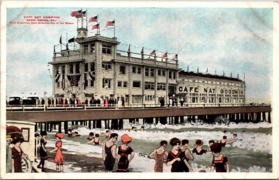 Santa Monica CA Cafe Nat Goodwin  High Class Cabaret   Vintage Postcard c 1913