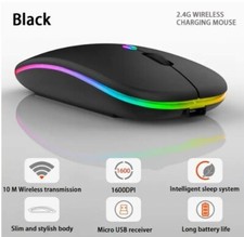 Leise wiederaufladbare kabellose Maus für Desktop Laptop