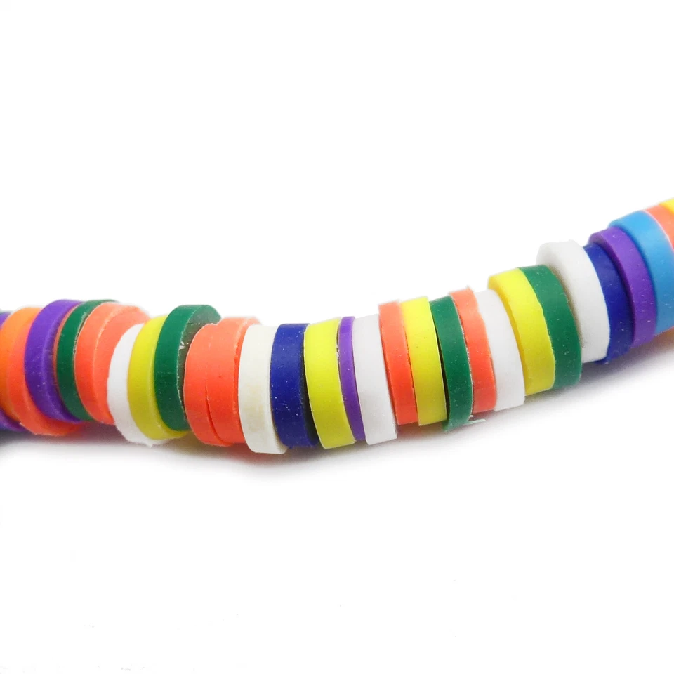 Perlen Polymer Clay ca. 6 mm bunt mix Heishi ca. 400 Spacer nenad-design S89 - Bild 4 von 4