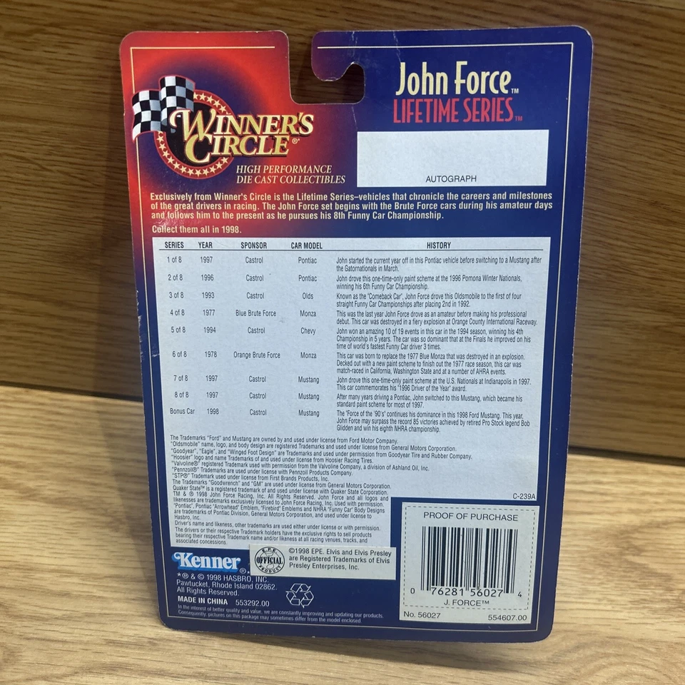 Coche Divertido Winners Circle John Force Castrol GTX 1/64 Escala Nuevo en Original... Foto 3 de 3