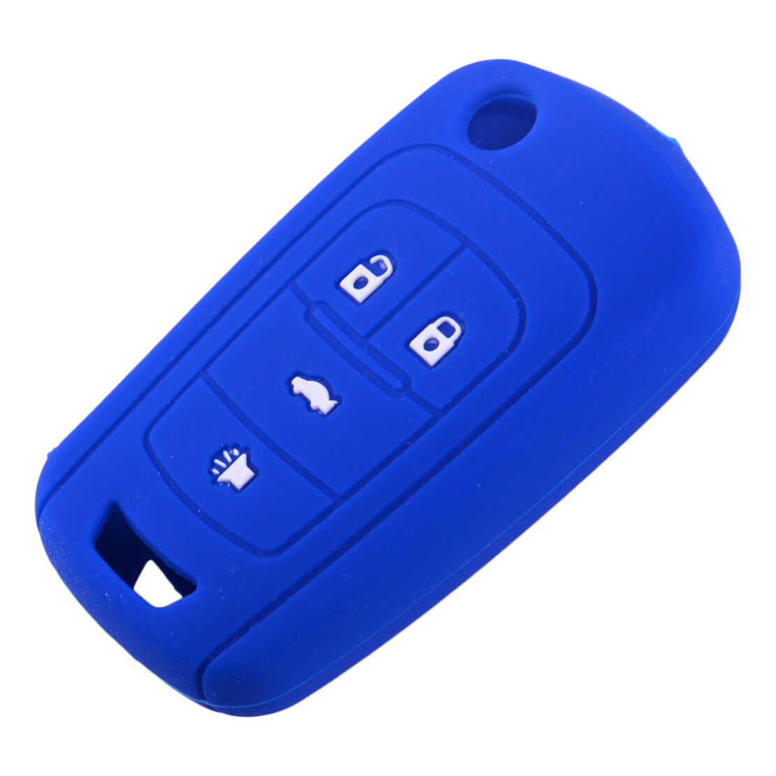 Replacement Remote Key Fob Shell & Pad Case For Buick LeSabre, Chevy Impala, Malibu - Black