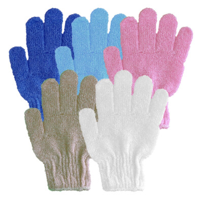 10 Peeling Handschuhe (5 Paar) Duschhandschuhe Massagehandschuhe Badehandschuhe
