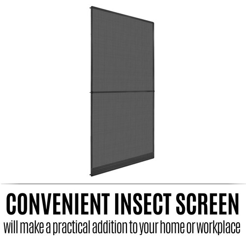 Hinged Insect Screen for Doors Anthracite 120x240 cm Adjustable Mosquito Barrier - Picture 4 of 11