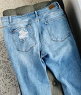Judy Blue Boyfriend Fit Jeans Size 14W Blue Distressed Zip Fly Pockets — photo 10