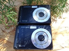 2x Lot Samsung Digimax SL30 10.2MP Digital Cameras - Black FOR REPAIR AS IS