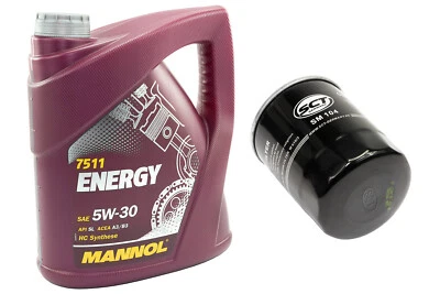 Motoröl Ölfilter SM104 Set 5W30 4 Liter für Fiat Ford Honda Hyundai Kia Lancia