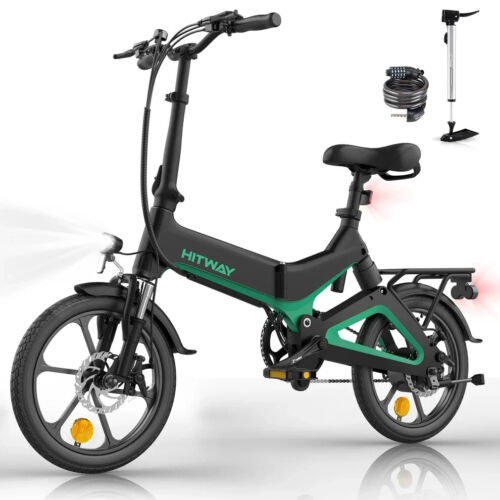 HITWAY 250W E-Bike Klapprad Elektrofahrrad 36V 7,8Ah 16 Zoll Luftreifen 25km/h - Bild 19 von 26