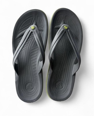 Crocs Crocband Men s Sz. 11 granite grey flip flops