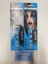 Tinsley Transfer Day-Glo Colors FX Makeup Face  Body Paint ELECTRIC BLUE LOT 2