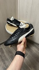 Rare Vintage Puma SPA King SG Football Boots Black Leather UK 9 US 10