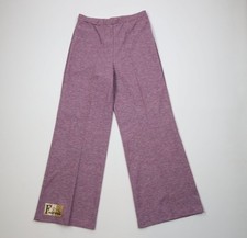 Deadstock Vtg 70s Streetwear Womens 16 Wool Blend Knit Bell Bottoms Pants USA