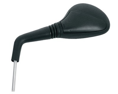 VICMA Left Rear View Mirror, OEM Type, for Motorcycle Handlebar - Black - Homologated CE