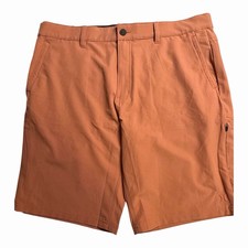 Hurley Men s Trek Hybrid Shorts Water Repellent Stretch Orange/Coral Size 38