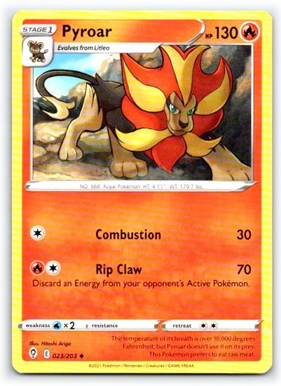 Pyroar 023/203 ~ English Near Mint