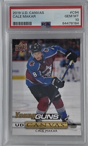2019-20 Upper Deck - Ud Canvas Young Guns Cale Makar #C94 (RC) PSA 10