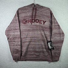Hooey The Legendary Hoodie Men s Large Maroon Lock-Up Pullover Cowboy NWT