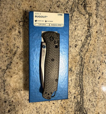 Benchmade Bugout 535-3 Blue Class Axis Lock CPM-S90V Carbon Fiber Plain