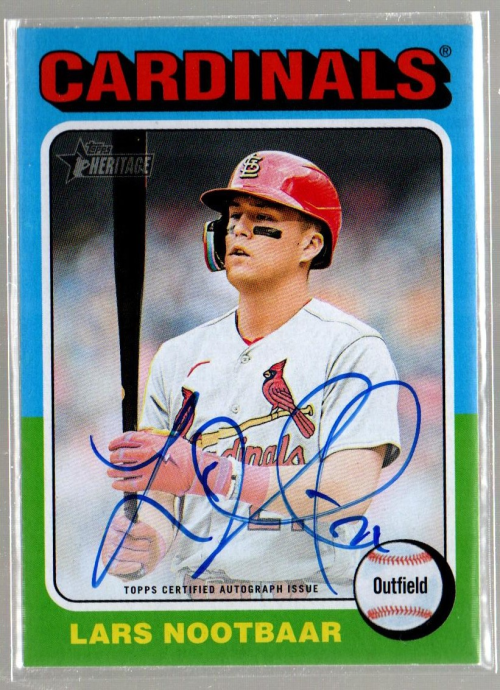 2024 Topps Heritage Real One Autographs #ROALN Lars Nootbaar Auto