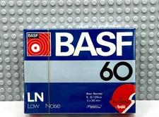 BASF  LN LOW NOISE 60   C-B0X  1978  JAPAN  BLANK CASSETTE TAPE (1) (SEALED)