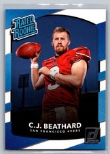 C.J. Beathard 320 2017 Donruss RC Rookie San Francisco 49ers Card