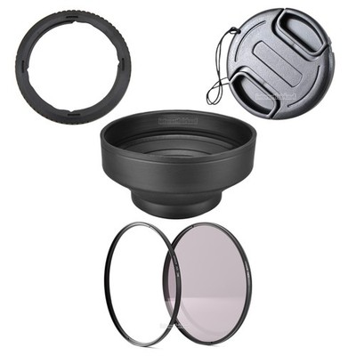 Adapter Filter Gegenlichtblende für Canon PowerShot SX70HS SX60HS