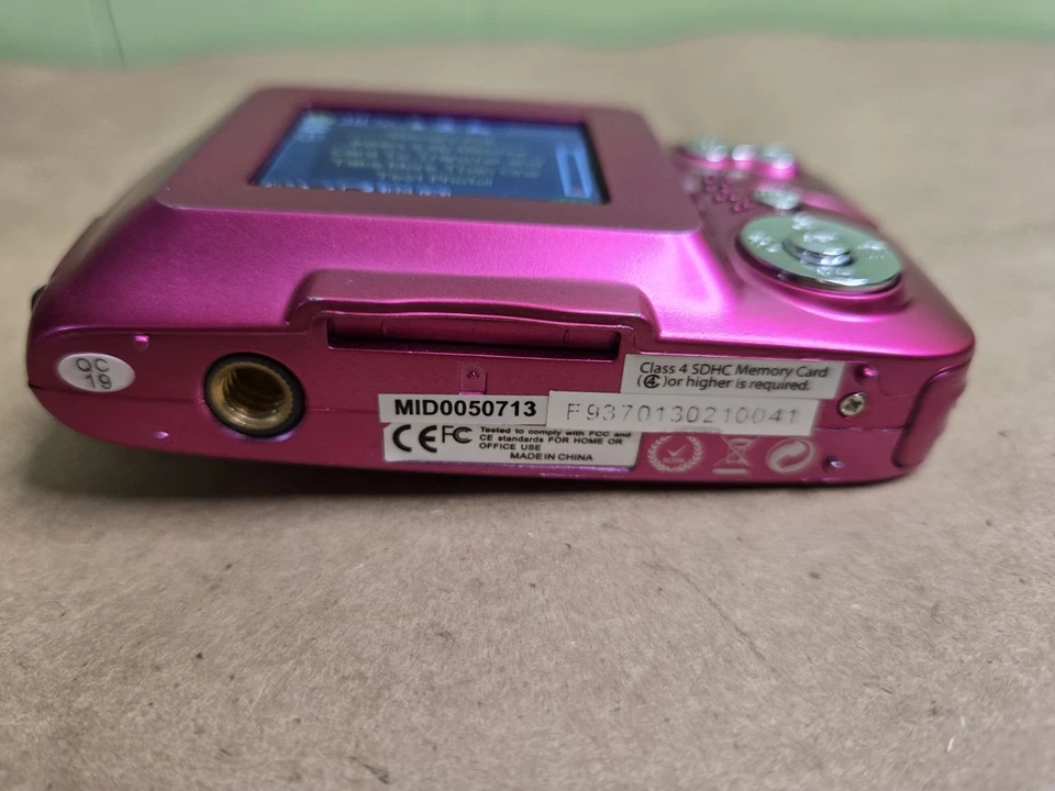 Cámara digital Vivitar ViviCam X022 rosa 8 MP 2,8 lente probada Foto 4 de 4