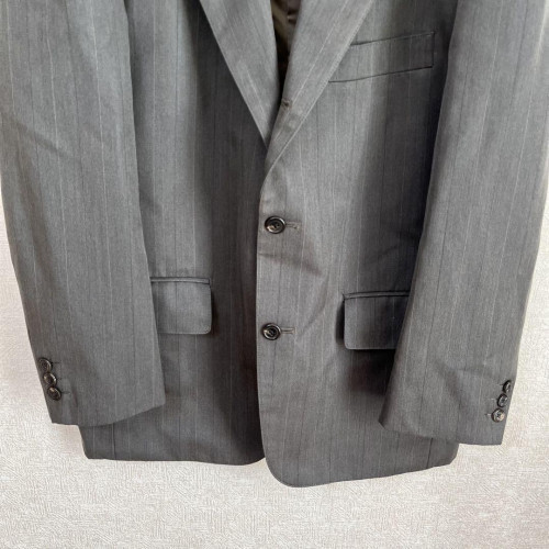 J.Press tailored wool jacket, grey, striped, furudan, made J.Press tailored wool jacket, grey, striped, furudan, made