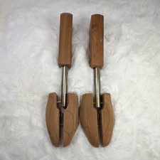 Wood Shoe Trees Adjustable Pair with Metal Rods size small