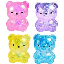 Fidget Bear Toy Comfortable Sensory Fidget Toys Cartoon Ornament Slow