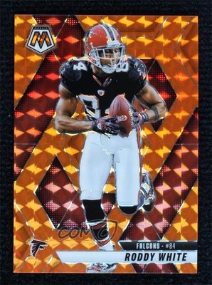 2025 Panini Mosaic Orange Mosaic Prizm 184/199 Roddy White #21 9su