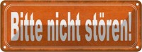 Blechschild 10X27 Cm Bitte Nicht StöRen Warnschild Hinweisschild Sicherheit Vors
