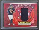 CALEB WILLIAMS 2024 PANINI OBSIDIAN ROOKIE SUPERNOVA SWATCHES JERSEY RC RED /75