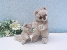2x STEIFF RACOON RACCY, 10/17 cm with ID's
