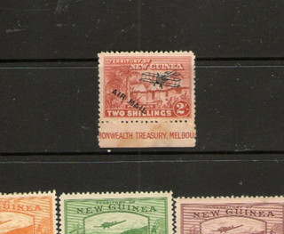 New Guinea 1931 2/ claret hut AIR MAIL mh