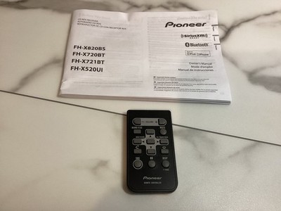 PIONEER QXE 1044 CAR AUDIO REMOTE CONTROL & OWNERS MANUAL.